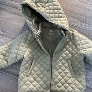 Zara sage green lightweight jacket